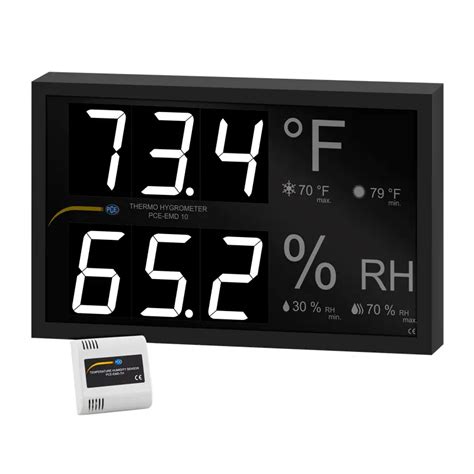 Relative Humidity Meter Pce Emd 10 Ica Incl Iso Calibration