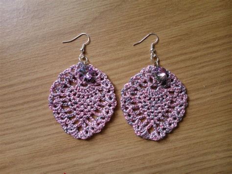 Ananász mintás fülbevaló Crochet earrings Crochet Earrings