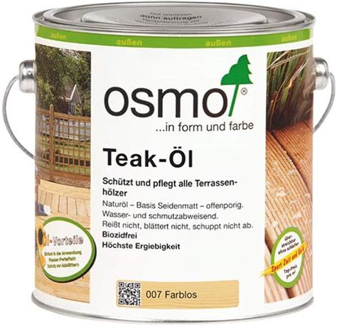 Osmo Teak Oil 0 75L 007 Clear Amazon Co Uk DIY Tools