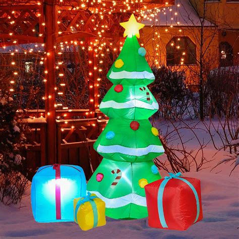 Buy DearHouse 7 FT Inflatable Christmas Tree With Multicolor Gift Boxes