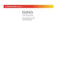 Nano The Essentials Understanding Nanoscience And Nanotechnology Pdf