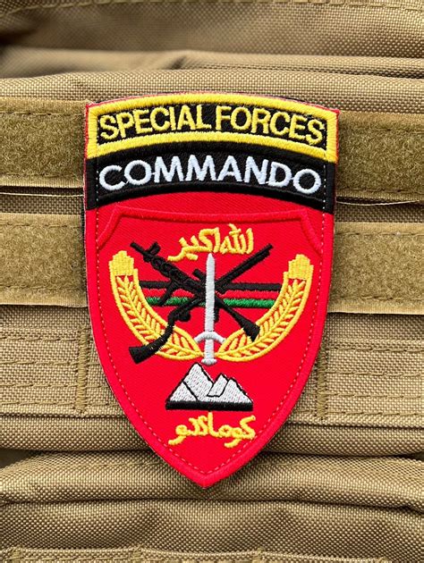 Afghanistan Us Special Commando Patch 45 Inch Embroidered Etsy