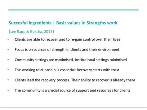 Recovery And A Strengths Based Approach