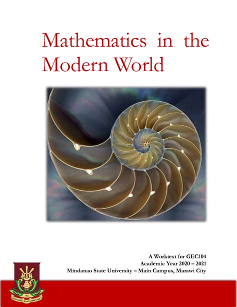 SOLUTION GEC 104 Mathematics In Our Modern World Studypool