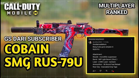 KALI INI COBAIN SMG RUS 79U DENGAN GUNSMITH DARI SUBSCRIBER CALL OF