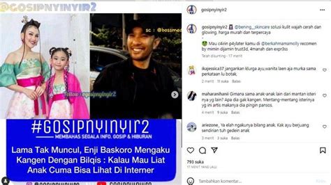 Dulu Tak Dianggap Enji Baskoro Pilu Cuma Bisa Lihat Bilqis Dari