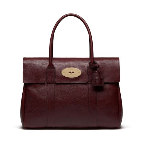 Bayswater In Oxblood Natural Leather Women Mulberry Mulberry