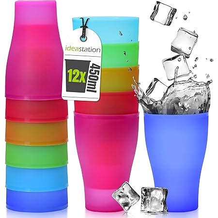 Idea Station Neo Plastikbecher X Ml Bunt Party Becher