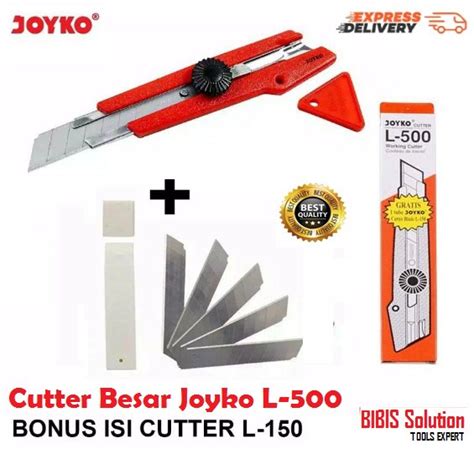 Jual Termurah Joyko Cutter Besar L Pisau Cutter Plus Isi Pcs