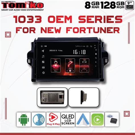 Jual Head Unit Android Tomiko 1033 For Toyota New Fortuner VRZ Shopee