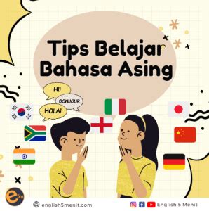 Tips Belajar Bahasa Asing Secara Otodidak English Menit