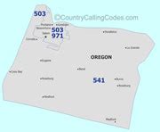 Oregon United States Area Code and Oregon United States Country Code