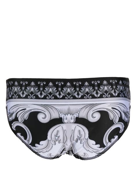 Versace Graphic Print Swimming Trunks Black Farfetch