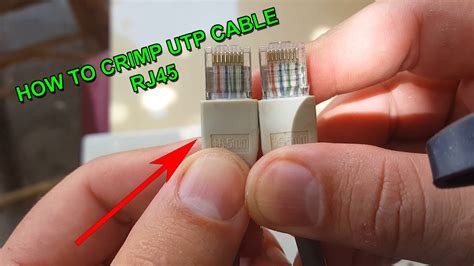 PAANO MAG CRIMP NG RJ45 MAG GAWA NG LAN CABLE O UTP CABLE ETHERNET