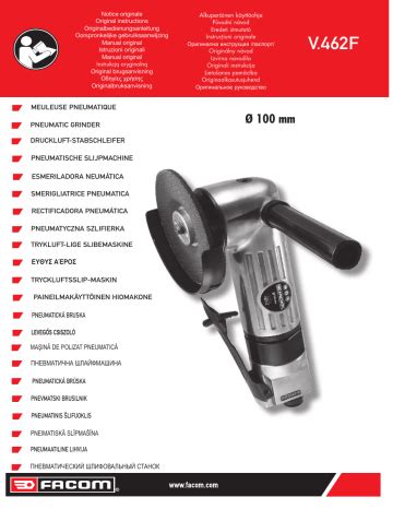 Facom V F Angle Grinder Instruction Manual Manualzz