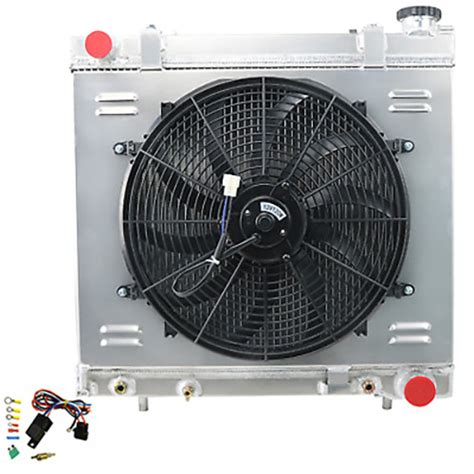 Row Radiator Shroud Fan For Dodge Dakota Mitsubishi Raider V L