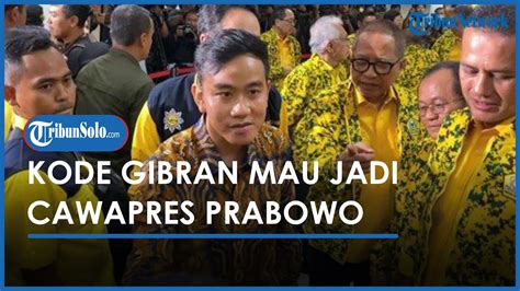 Didukung Golkar Gibran Sebut Akan Koordinasikan Dengan Prabowo Fix