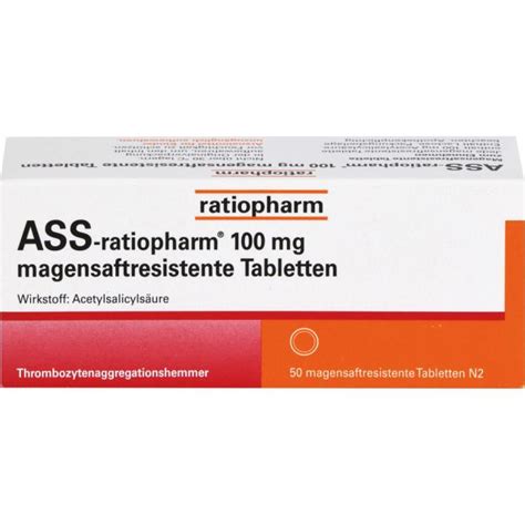 Ass Ratiopharm Mg Magensaftres Tabletten St Preisvergleich Pzn Medipreis De