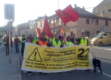 La Marcha Por La Dignidad Llega A Zaragoza Asamblea Iu Casetas