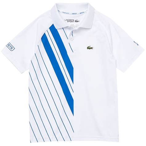 Lacoste Novak Ultra Dry Mens Tennis Polo Whitemarina