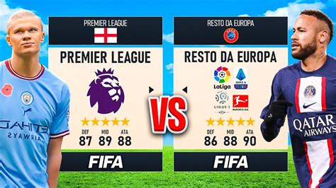 PREMIER LEAGUE vs RESTO da EUROPA no BRASILEIRÃO Quem leva a melhor