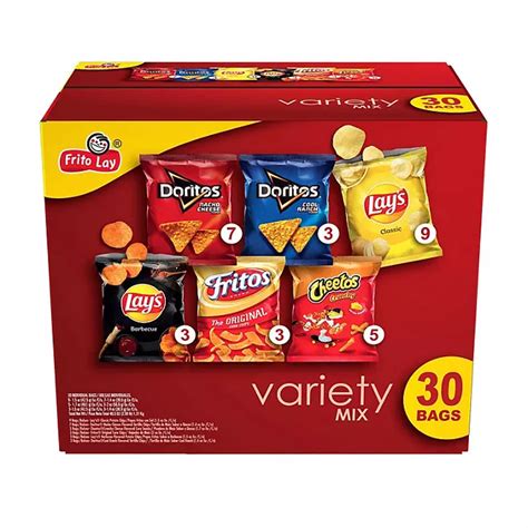 Frito Lay Variety Pack Chips 30 Pk Sams Club