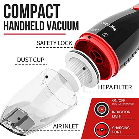 Vaclife Handheld Vacuum Cordless Portable Home And Car Vacuum With