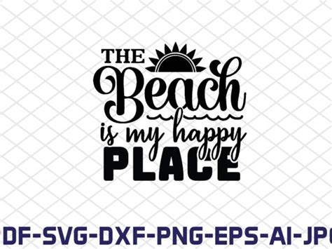 The Beach Is My Happy Place Buy T Shirt Designs