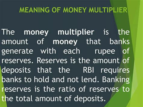 Money Multiplier Ppt