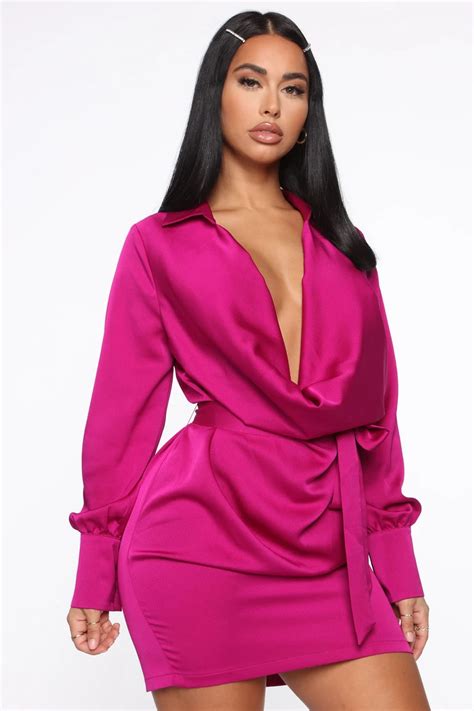 Im The One Mini Dress Magenta Fashion Nova Dress Mini Dress Mini