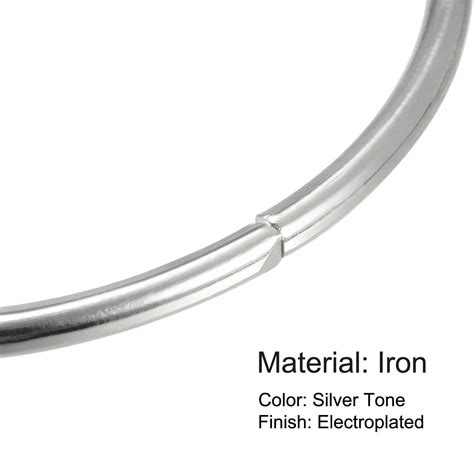 150mm 190mm OD Metal O Ring Non Welded Craft Hoops For DIY Silver Tone