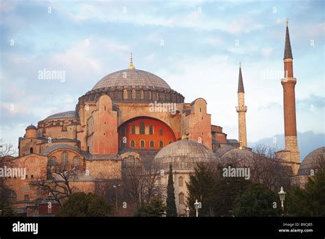 Hagia Sophia inaugurated by the Byzantine Emperor Justinian in AD 537 Istanbul Turkey Stock ...