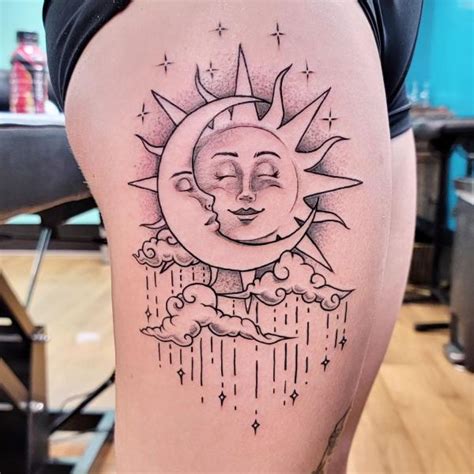 Moon And Stars Tattoos For Sky Lovers Art And Design