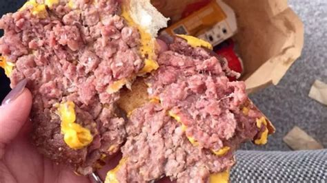 Mcdonalds Serve Horrified Mum Raw Quarter Pounder Burger Irish