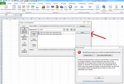 Cr Ation De Liens Hypertexte Dans Excel Pointant Vers Des Pages Word