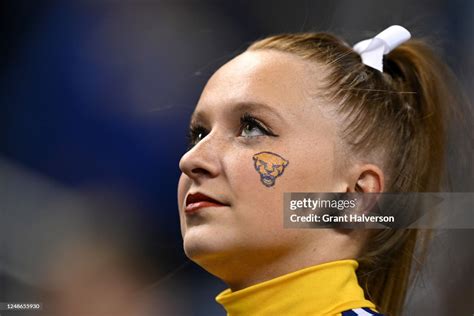 A Pittsburgh Panthers Cheerleader Watches The Game Against The Xavier News Photo Getty Images