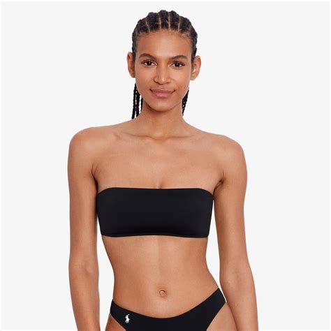 Signature Solids Bikini Top Black Polo Ralph Lauren La Redoute