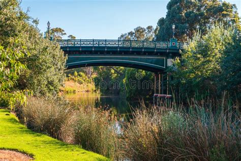 Old Albert Bridge Over The River Torrens In Adelaide Stock Image