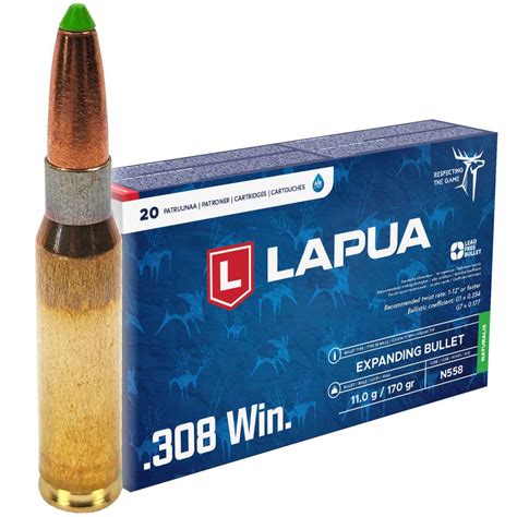 Náboj Lapua 308 Win Naturalis 11 00 g 170 gr Online shop guns