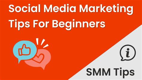 Social Media Marketing Tips For Beginners In