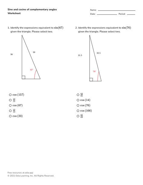 Right Triangle Trigonometry Notes And Worksheets Lindsay Bowden