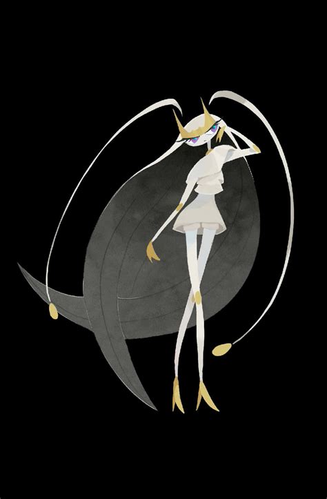 Download Pheromosa Pokemon On Black Background Wallpaper