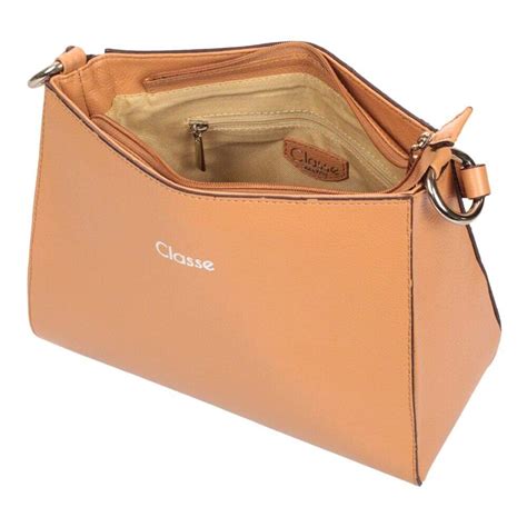 Bolsa Feminina Em Couro Nude Classe Cb Belila Malas Bolsas E Carteiras