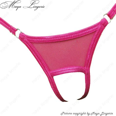 Sexy Micro Struce Open Crotch Tanga Bikini String Thong En G String