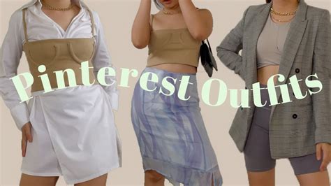 Recreating Pinterest Outfits Thrifted Youtube