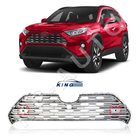 Front Center Bumper Grille With Radar Holes For Toyota Rav