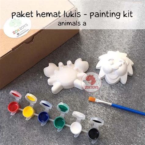 Jual PRODUK ZOETOYS PAKET HEMAT LUKIS GYPSUM PAINTING KIT STARTER