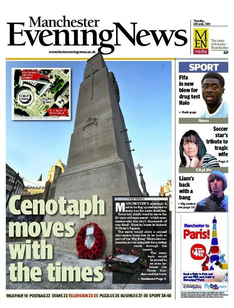 Front Page News Latest Edition Of The Manchester Evening News