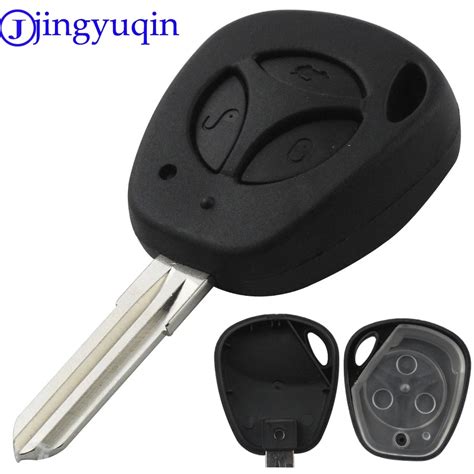 Jingyuqin 3 Buttons Replacement Car Key Shell For Lada Uncut Auto Blank