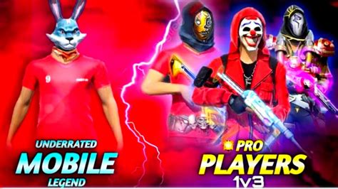 MOBILE LEGEND VS PRO PLAYER 1 VS 3 PRO PLAYERS FreeFireIndiaOfficial